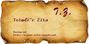 Tolmár Zita névjegykártya